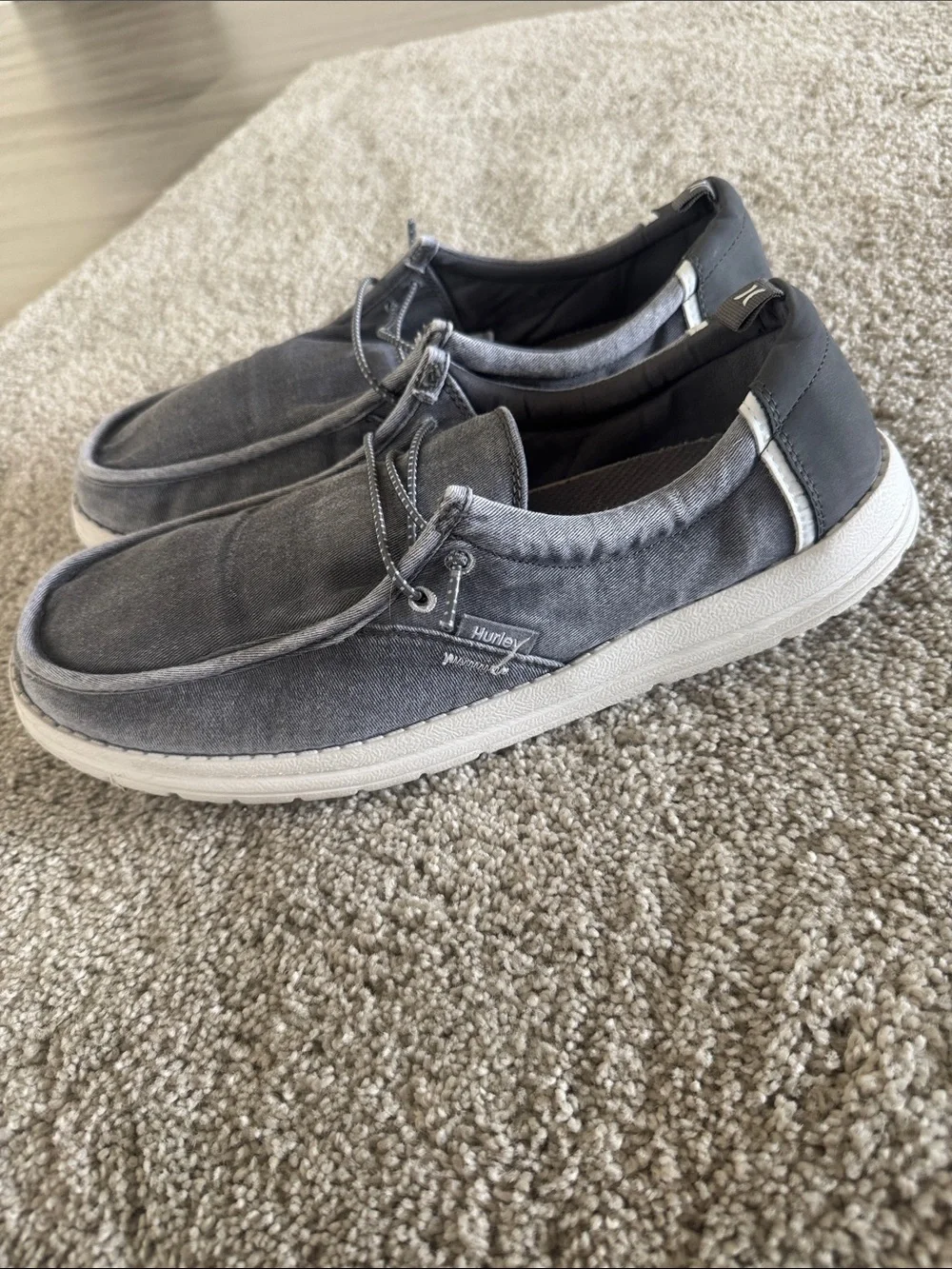Hurley Laguna Men’s 13 Casual Ultra-Lightweight Breathable Canvas Shoe Blue
